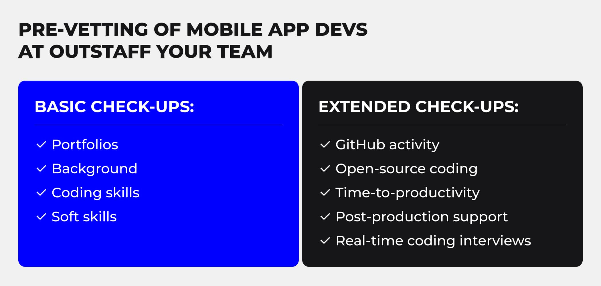 What to check when hiring a mobile developer